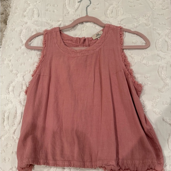 Women's Pink Sleeveless Top - Picture 2 of 3